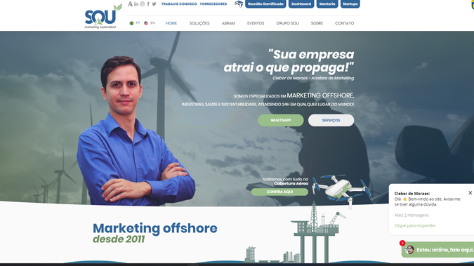 SOU MKT Offshore: We are experts in Offshore and Sustainable Marketing for 12 years, schedule a meeting to consult our integral marketing plans for companies. 
