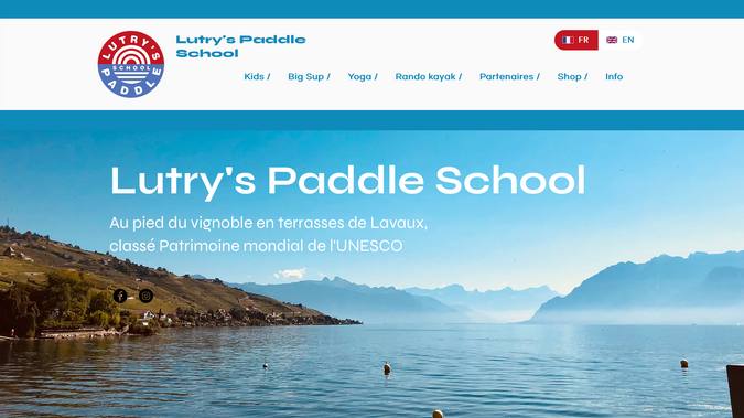 Lutry Paddle School: English / French

For the Lutry Paddle base, I had the opportunity to create the entire website from A to Z, with full creative freedom. My goal was to showcase a truly unique experience at the foot of Lavaux — a UNESCO World Heritage site — and to offer a modern, intuitive, and inspiring platform presenting all of their watersport activities.
I designed every aspect of the website — visual identity, structure, content writing, and imagery selection — to reflect the authentic energy and sporty spirit of Lutry Paddle.
Most of the photographs featured on the site are my own work. For certain activities, such as kayaking, I even went on expeditions on the lake to capture the region’s most stunning landscapes and highlight the magic of the area from the water.
Beyond the website, I also support Lutry Paddle with their visibility and promotional strategy:
✨ organization of marketing actions and promotional campaigns,
✨ collaborations with local partners including banks, tourism offices, and sustainable mobility initiatives,
✨ assistance with their participation in national programs such as Swisstainable, led by Switzerland Tourism.
The result is a complete, professional, and dynamic online presence that enhances the Lutry Paddle experience, attracts both local and tourist audiences, and strengthens the base’s reputation as a key watersports destination on Lake Geneva.

Pour la base Lutry Paddle, j’ai eu la chance de créer un site internet de A à Z, avec une totale liberté créative. Mon objectif était clair : mettre en valeur une expérience unique au pied du Lavaux, patrimoine mondial de l’UNESCO, et offrir une plateforme moderne, intuitive et inspirante pour présenter toutes les activités nautiques proposées.

J’ai conçu l’intégralité du site — design, arborescence, rédaction, choix des visuels — afin de refléter l’énergie authentique et l’esprit sportif de Lutry Paddle.
La plupart des photographies présentes sur le site sont les miennes. Pour certaines activités, comme le kayak, je suis même partie en expédition sur le lac pour capturer les plus beaux paysages et révéler la magie de la région vue depuis l’eau.
Au-delà du site web, j’accompagne également Lutry Paddle dans sa visibilité et sa stratégie de promotion :
✨ organisation d’actions marketing et de campagnes promotionnelles,
✨ collaborations avec des partenaires locaux : banques, offices du tourisme, acteurs de la mobilité douce,
✨ soutien dans la participation aux programmes nationaux, dont Swisstainable, porté par l’Office national du tourisme.\nLe résultat : une présence en ligne complète, professionnelle et dynamique, qui valorise l’expérience Lutry Paddle, attire une clientèle locale comme touristique, et renforce l’image de la base comme référence incontournable des activités nautiques au bord du lac Léman.