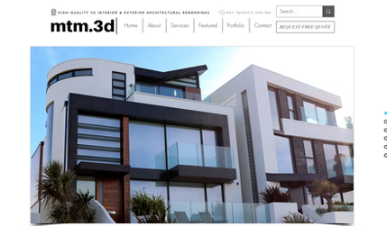3D Renderings: Designed the website for a digital studio specializing in high-quality 3D renderings for residential and commercial projects. 