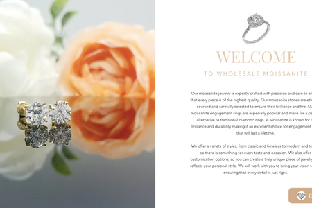 Wholesale Moissanite: Designed the website for Wholesale Moissanite, a trusted provider of high-quality, ethically sourced moissanite jewelry. The site showcases their expertly crafted engagement rings and custom designs, offering a brilliant and durable alternative to traditional diamonds.