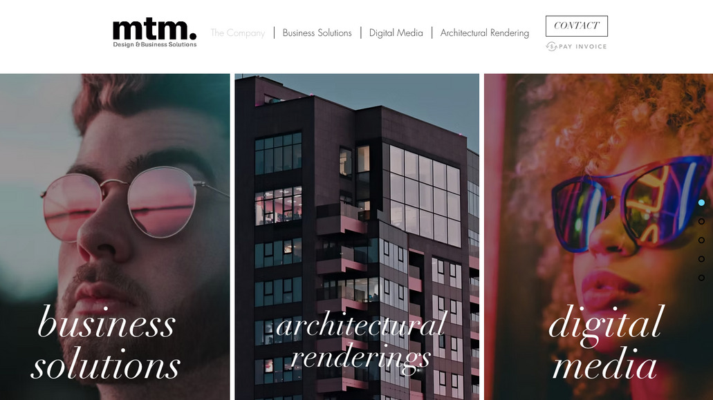 Digital Agency: MTM Design & Business Solutions is a full-service agency specializing in business development and digital design. The website showcases a diverse range of services, including business planning, branding, web development, app design, and 3D visualization. With a global client base, the agency provides innovative solutions to help businesses grow and scale.