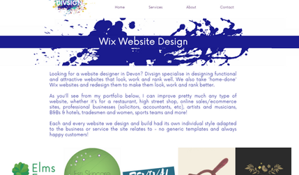 Divsign Website Design in Devon: Divsign: Wix Specialist website design & SEO in Devon, UK