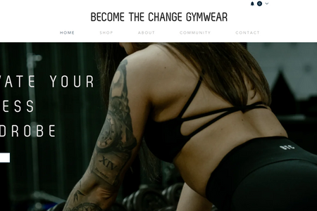 Become The Change: Professional Wix Site Redesign for BTC Gymwear