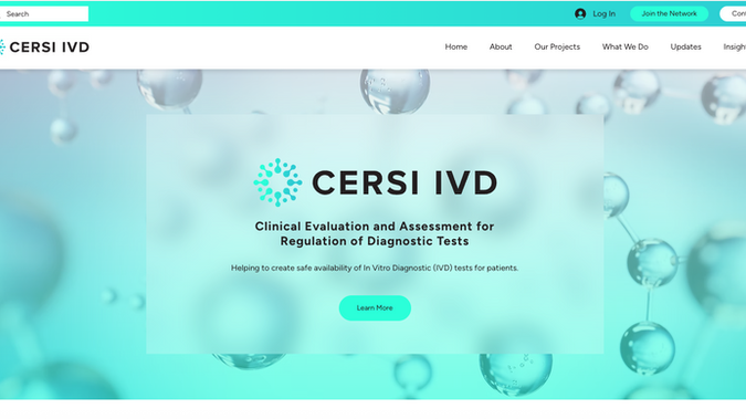 CERSI IVD: Website Design