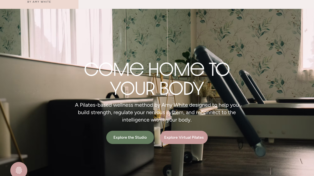 Amy White: Branding and website design.