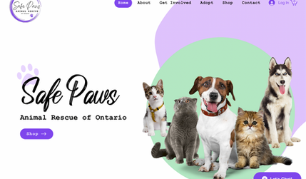 Safe Paws: Website for animal rescue