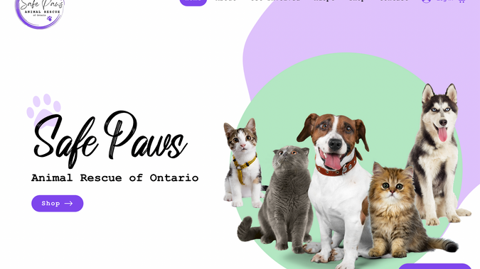 Safe Paws: Website for animal rescue