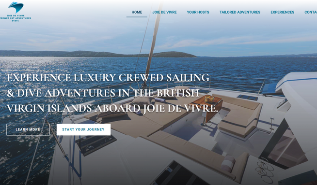 Zelena Nautica: A stylish website for luxury catamaran adventures