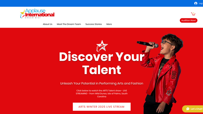 The ARTS: The Glaeser Group revamped The ARTS website for Applause International, creating a streamlined, user-friendly platform that serves as the central hub for participants, parents, and industry professionals. The redesign focused on clear navigation, improved functionality, and a polished brand aesthetic, ensuring essential event details, registration, and resources are easily accessible. With a fresh, professional look and an intuitive layout, the new site enhances the user experience while reinforcing The ARTS' reputation as a premier showcase for aspiring talent.