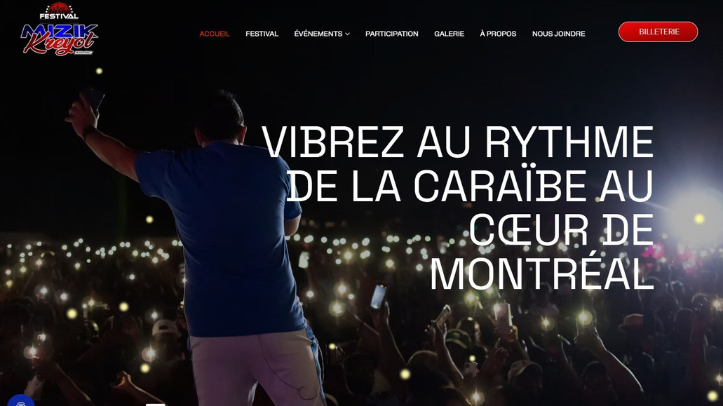 Mizik Kreyol: Le Festival International Mizik Kreyol de Montréal (FIMKM) est une célébration de la musique, de la culture et de la joie de vivre. Trois jours d’ambiance tropicale, de rencontres et de fierté culturelle, réunissant les meilleures formations haïtiennes et antillaises du moment.