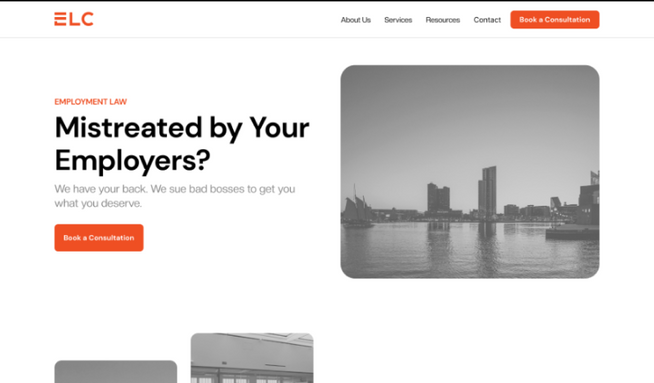 Employment Law Center: The Employment Law Center of Maryland Wanted to Revamp Their Online Presence with a New Look That Would Help Them Beat Their Competition... Our Design Worked!