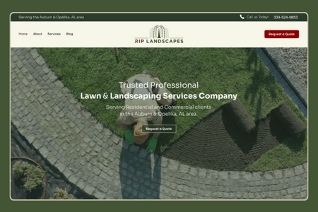 RIP Landscapes: Website Redesign | On-Site SEO