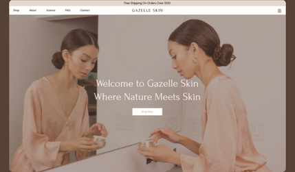 Gazelle Skin: Wix Studio Website Design | On-Page SEO