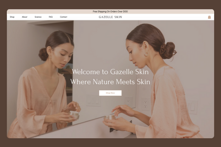 Gazelle Skin: Wix Studio Website Design | On-Page SEO