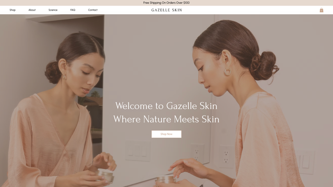 Gazelle Skin: Wix Studio Website Design | On-Page SEO