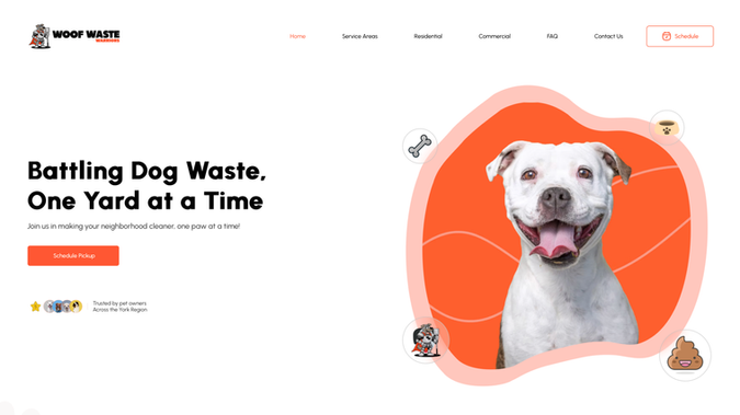 Woof Waste Warriors: Wix Studio Website Design | On-Page SEO