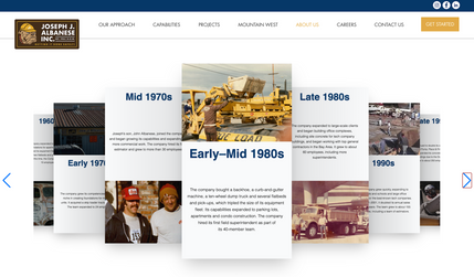 Joseph J Albanese: Interactive Card-Carousel Timeline