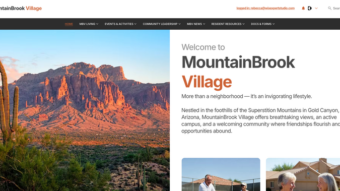 MountainBrook Village: Custom HOA site designed for 1660 homes. The site is fairly extensive and acts almost like a digital community center.