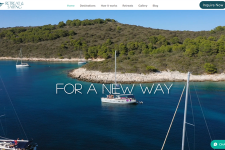 Retreat & Sailing: Site avançado, com pagamento online, área do assinante e faturas automatizadas.
