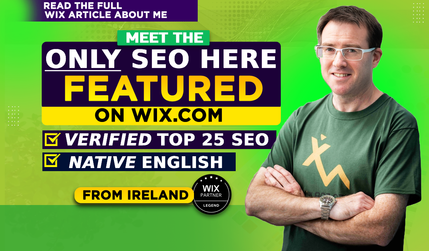 Visit My Personal Website - SEO For Wix: This is my personal Wix website (www.seoforwix.com) through which I offer SEO services directly to clients.
