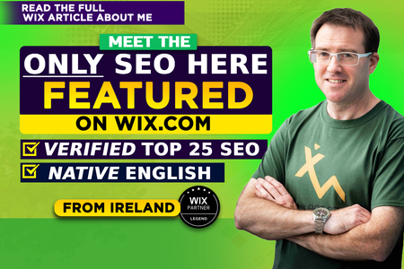 Visit My Personal Website - SEO For Wix: This is my personal Wix website (www.seoforwix.com) through which I offer SEO services directly to clients.