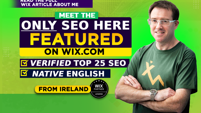Visit My Personal Website - SEO For Wix: This is my personal Wix website (www.seoforwix.com) through which I offer SEO services directly to clients.