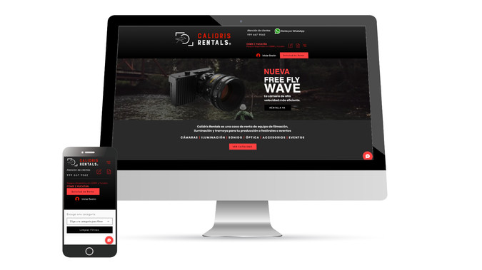 Calidris Rentals: Diseño y desarrollo de sitio web