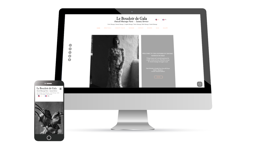 leboudoirdegala: Rediseño de sitio web y multilenguaje con traducción por sección