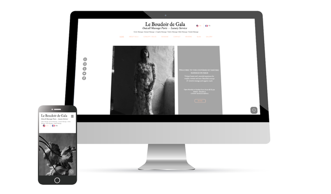 leboudoirdegala: Rediseño de sitio web y multilenguaje con traducción por sección