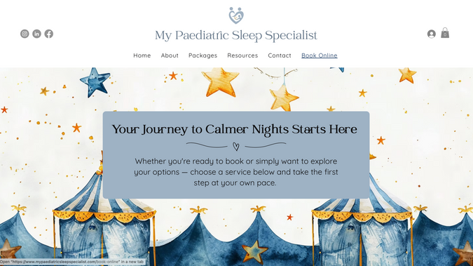 My Paediatric Sleep: 
MY PAEDIATRIC SLEEP SPECIALIST
Evidence-Based Sleep Support for Babies, Toddlers & Young Children
 
Client: 
Jemma Jackson, Founder of My Paediatric Sleep Specialist 
​​​​​
Services:
Strategic Website Design & Build, Brand Alignment, Copy Editing & Voice Refinement, Thoughtful UX & Visitor Experience, SEO Setup & Optimisation, Booking System Integration, Client Communication & Email Journey Design 
​
Overview:
My Paediatric Sleep Specialist is a paediatric sleep consultancy supporting families with babies, toddlers, and young children through evidence-based, responsive sleep guidance. Jemma came to me as a new business — qualified, experienced, and deeply committed to her work — but without an online presence to reflect the professionalism and warmth she brings to every family she supports.
 
The aim was to build a website that felt calm, trustworthy, and quietly confident — one that could speak directly to exhausted parents without feeling clinical or overwhelming, while clearly communicating Jemma's credentials and the range of support available. The result is a grounded, professional digital home that gives families the clarity and reassurance they need to take that first step. 
​
My Role:
This was a thoughtful, detail-oriented project built from the ground up. I worked with Jemma as both designer and strategic collaborator — helping her shape not only how her site looked, but how her services were structured, communicated, and presented to the families she most wants to reach.
 
As a new business, Jemma needed guidance not just on design, but on how to position her offerings clearly and confidently. Together we worked through service naming, page hierarchy, booking pathways, and the language used across every page — ensuring the site felt accessible without underselling the depth of her expertise.
 
Particular care was taken with tone throughout. Jemma's clients are often in a vulnerable place — sleep-deprived, uncertain, and in need of reassurance as much as information. Every element of the site was shaped with that in mind. 
 
My Work Included:
 
▪️ Bespoke Website Design & Full Build (Wix): Design and development of a fully customised, multi-page website built from scratch — visually consistent, mobile-responsive, and aligned throughout with Jemma's brand aesthetic. Pages include Home, About, Sleep Support, Packages, Knowledge Hub, and Contact.
▪️ Brand Alignment & Visual Identity: Translation of Jemma's existing brand elements into a cohesive, calm visual language across the entire site — typography, colour palette, imagery, and layout all working together to create a unified, professional first impression.
▪️ Copy Editing & Voice Refinement: Careful editing of written content throughout the site to preserve Jemma's voice while improving clarity, flow, and readability — ensuring every page feels authentic, warm, and easy to navigate for tired, time-poor parents.
▪️ Thoughtful UX & Visitor Experience: Considered shaping of page structure, navigation flow, and calls-to-action to ensure visitors can move through the site with ease — finding what they need quickly, without feeling overwhelmed or confused.
▪️ SEO Setup & On-Page Optimisation: Full on-page SEO applied across every page — including page titles, meta descriptions, URL slugs, heading hierarchy, image alt text, and keyword alignment — alongside Google Analytics integration and Google Search Console setup and sitemap submission.
▪️ Booking System Integration: Setup and configuration of Wix Bookings — including service types, booking form customisation, custom fields, T&Cs consent, and brand-aligned styling — tested and refined across desktop and mobile.
▪️ Client Communication & Email Journey Design: Design and configuration of automated booking confirmation and post-discovery call follow-up emails, ensuring every client interaction feels warm, professional, and consistent with Jemma's tone from first contact onwards.
​
⭐️ Result:
My Paediatric Sleep Specialist launched with a clear, calm, and professionally considered digital presence that accurately reflects the quality and integrity of Jemma's work. The site communicates her credentials and approach with confidence, while remaining warm and accessible to the families who need her most.
​
Beyond aesthetics, the site functions as a complete business foundation — with structured service pathways, an integrated booking system, optimised SEO, and aligned client communications in place from day one. Jemma is now positioned to welcome her first clients with a presence that reflects everything she brings to her practice.
​​​
→ Visit mypaediatricsleepspecialist.com