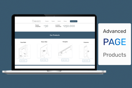 Hybricrete: The website features a modern and clean design that is both visually appealing and user-friendly. The layout is organized and easy to navigate, allowing users to find the products they need quickly and efficiently. The use of high-quality images and graphics showcases products in a professional and engaging way, making it even more attractive to potential customers. 

The website is fully responsive, making it accessible and easy to use on any device, from desktop to mobile.