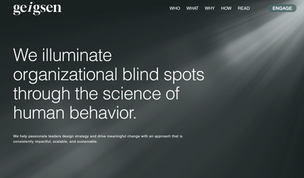 Geigsen: The most intriguing consulting company website you will ever see!