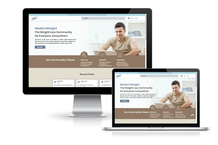 ModernWeight: Website in a Day build for weight loss community.