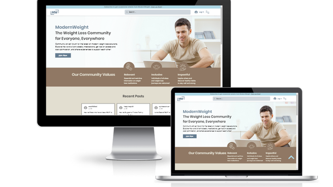 ModernWeight: Website in a Day build for weight loss community.