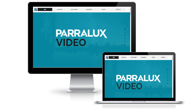Parralux: Website in a Day build for video production company. (Includes stylescape, wireframes, SEO and training video)