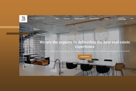 Just Bespoke: A fully-functional Real Estate website with search properties capability