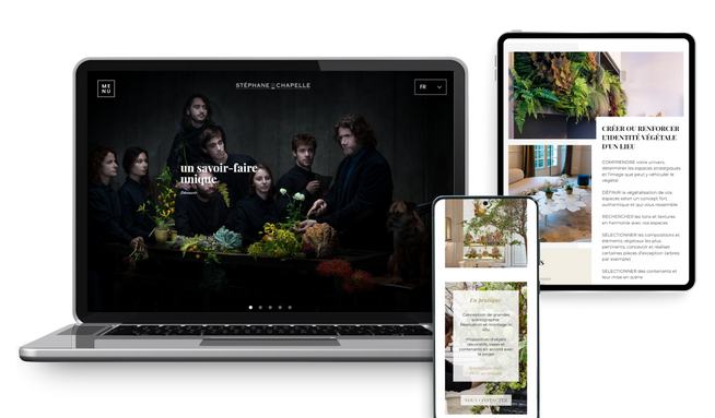 Maison Stéphane Chapelle: Conception de site sur Editor X