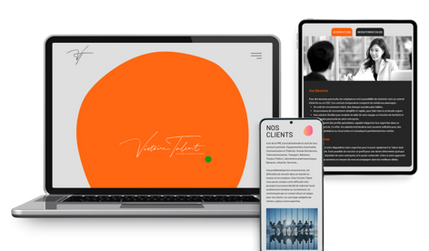 Victoire Talent: Conception de site sur Editor X