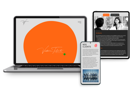 Victoire Talent: Conception de site sur Editor X
