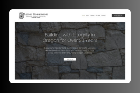 Construction Company: Worked with Leon Roberson Construction, a well-established Oregon-based construction company, to develop a professional website showcasing their masonry and concrete expertise. The site highlights their services, including foundations, driveways, and retaining walls, along with their three-decade reputation for craftsmanship. A CMS was implemented for seamless content management, allowing for easy updates. The site was designed to enhance visibility, focusing on their local reputation for quality, trust, and attention to detail, attracting more residential and commercial clients.