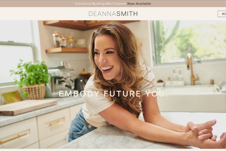Embody Future You.: Life Coach Website Design