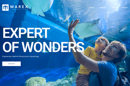 Marex Inspection: The company specializes in inspecting the world's largest public aquariums, ambitious commercial swimming pools, amusement parks, and other leisure infrastructures.