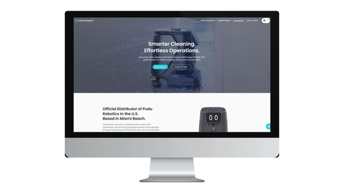 RobotSupplyAI: Industrial cleaning robots.
PUDU sales representatives in Miami, FL, USA.
Logo design, Web design in Wix Studio. Leads Marketing with Wix Automations.
Miami, FL, USA.