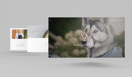 Worlington Hall: Bespoke website design for Worlington Hall.