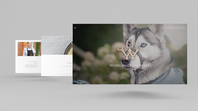 Worlington Hall: Bespoke website design for Worlington Hall.