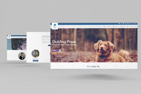 Guiding Paws: Bespoke website design for Guiding Paws.