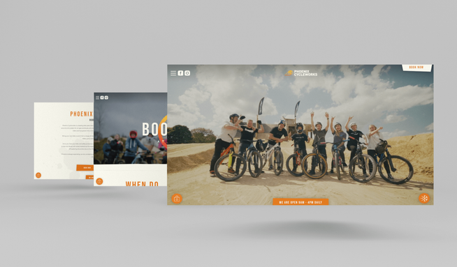 Phoenix Cycleworks: Phoenix Cycleworks was in need of a fresh, dynamic website that would enable them to take bookings online as well as promote their diverse offering. 

Dimension to the rescue!

Their new website is feature-packed and future-proofed