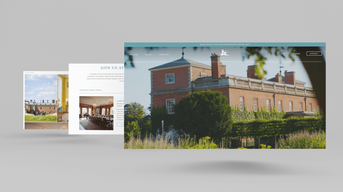 Euston Hall & Estate: Working closely with the Duke and Duchess of Grafton and their wider Euston Team, we built a completely bespoke website that's a real head-turner. 

With beautiful photography and videography captured by our friends Box River, our team designed an online experience, showcasing the very best of Euston Estate.