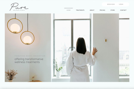 Pure Wellness Studio: A relaxed and calming website for this Melbourne based wellness studio!