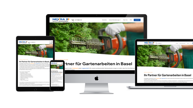 Nexra FM AG: Für die Nexra FM AG entwickle ich derzeit eine moderne, klar strukturierte Website, die das Unternehmen im Bereich Facility Management professionell positioniert. Ziel ist ein vertrauenswürdiger, leistungsorientierter Auftritt mit klarer Servicekommunikation und strukturierter Nutzerführung. Die Website wird mobiloptimiert umgesetzt, technisch sauber aufgebaut und SEO-technisch vorbereitet, um langfristig Sichtbarkeit und qualifizierte Anfragen zu generieren.